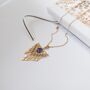 Nova Pendant Gold Plated Necklace | Amethyst Gemstone, thumbnail 2 of 5
