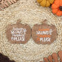 Autumn Leaves And Pumpkins Please Plaque, thumbnail 1 of 5