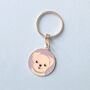 Bichon Frisé Enamel Keyring, thumbnail 1 of 2