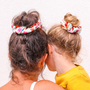 Mummy And Me Matching Floral Scrunchies, 5 of 8