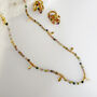 Delicate Multi Tourmaline Adjustable Cord Necklace, thumbnail 1 of 6