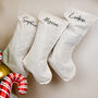 Personalised Linen Stocking, thumbnail 1 of 3