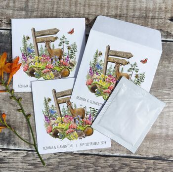 10 Wildflower Seed Packet Favours Woodland, 5 of 6