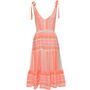Aztec Jacquard Cotton Tie Shoulder Midi Dress, thumbnail 5 of 10