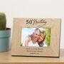 Personalised 50th Birthday Frame, thumbnail 1 of 2