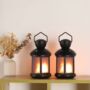 Set Of Two Plastic Table Lamp Pattern Style, thumbnail 1 of 6