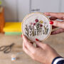 Mini Flower Garden Embroidery Kit, thumbnail 3 of 4