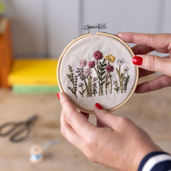 Mini Flower Garden Embroidery Kit, 3 of 4