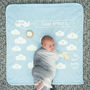 Personalised Little Aeroplane Baby Blanket Set, thumbnail 1 of 6