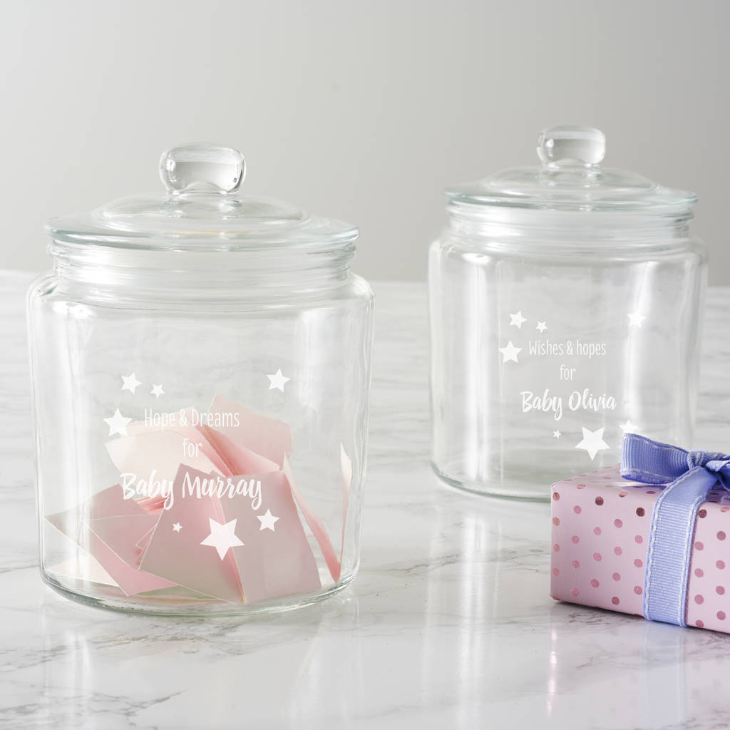 Personalised Stars Baby Shower Jar, 1 of 2