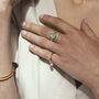 Aqua Aura Chalcedony And Apatite Ring, thumbnail 7 of 9
