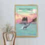 Kenai Fjords National Park USA Travel Poster Art Print, thumbnail 5 of 8