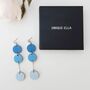 Ilta Wooden Drop Earrings, thumbnail 3 of 8