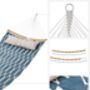 Quilted Fabric Hammock With Bamboo Spreaders And Pillow, thumbnail 5 of 8