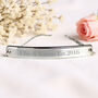 Personalised Silver Tone Bar Bracelet, thumbnail 1 of 8