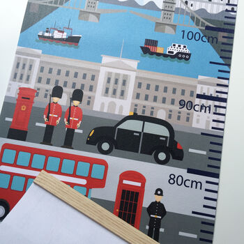 Personalised London City Height Chart, 4 of 5
