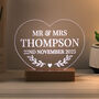 Personalised Wedding Heart LED Light, thumbnail 1 of 3