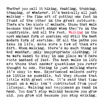 Walking Quotes Print, Walkers Gift, 2 of 8