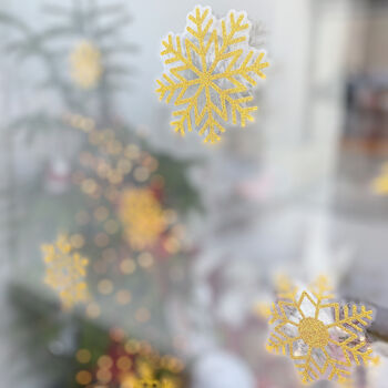 Christmas Snowflake Removable Window Stickers, 4 of 6