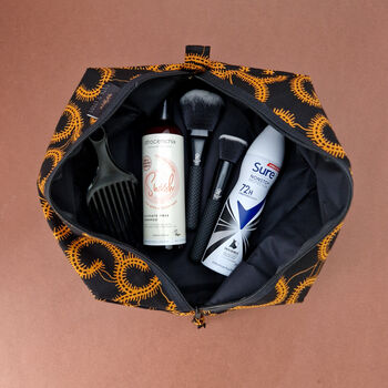 Large African Print Toiletry Wash Bag | Akin Print, 3 of 4