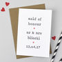 Personalised Maid Of Honour Card, thumbnail 1 of 4