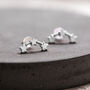 Triple Star Stud Earrings, thumbnail 2 of 3