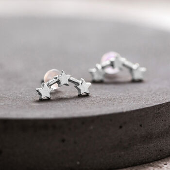 Triple Star Stud Earrings, 2 of 3