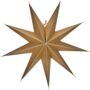 Hanging Paper Star In Gold, thumbnail 2 of 3