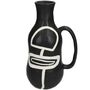 Black And White Vase With Handle, thumbnail 2 of 4