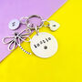 Dragonfly Personalised Bestie Keyring Keepsake, thumbnail 3 of 9
