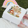 Jungle Animal Signpost Baby Memory Keepsake Box, thumbnail 1 of 2