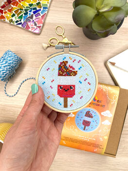 Fabulous Ice Lolly Cross Stitch Kit, 8 of 8