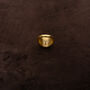 Gold Space Signet Ring Large Stone, Modern Style, Personalised, thumbnail 4 of 9
