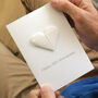 Personalised 30th Pearl Anniversary Origami Heart Card, thumbnail 1 of 6