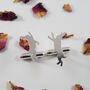 Sterling Silver Boxing Hare Cufflinks, thumbnail 3 of 4