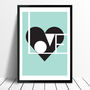 Love Art Print Available In Four Colours, thumbnail 8 of 10