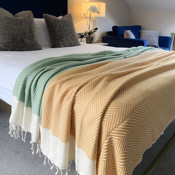 Handwoven Throw Blanket, Gift For Mothers, 8 of 12