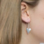 Eco Aluminium Earrings With Crystal, thumbnail 1 of 2