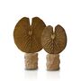 Set Of Two Aged Gold Leaf Sculptures, thumbnail 2 of 2