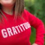 Gratitude Embroidered Sweatshirt, thumbnail 3 of 5