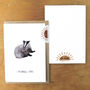 Sylvan Badger Greetings Card, thumbnail 2 of 7