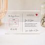 Personalised Wedding 'The Day You Became' Date Block, thumbnail 1 of 2