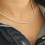 Tennis Necklace Silver, thumbnail 1 of 6