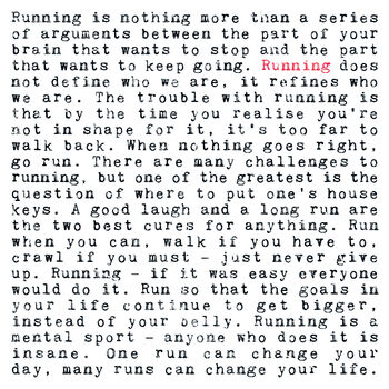 Running Quotes Print For Runners, 2 of 7