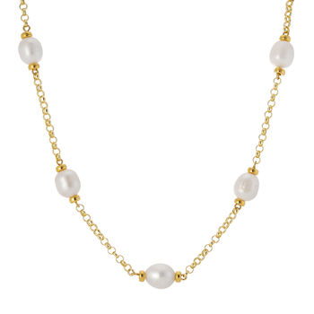 Courtfield Freshwater Pearl Gold Plated Necklace, 2 of 5
