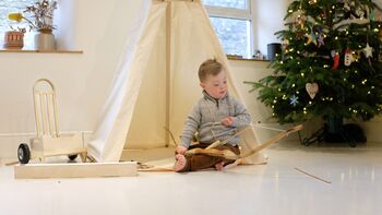 Organic Cotton And Bamboo Teepee Playtent, 5 of 7