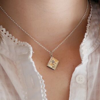 Story Book Necklace, Sterling Silver Or Gold Plated, 5 of 12