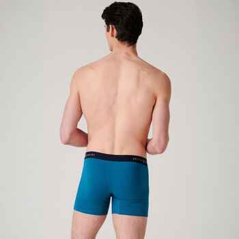 Men's 'Summertime Blues' Three Pack Cotton Trunks, 7 of 7