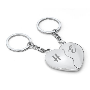 Personalised Joining Hearts Magnetic Couples Keyrings, 4 of 5