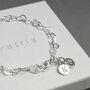 Sterling Silver Initial Bracelet, thumbnail 1 of 4